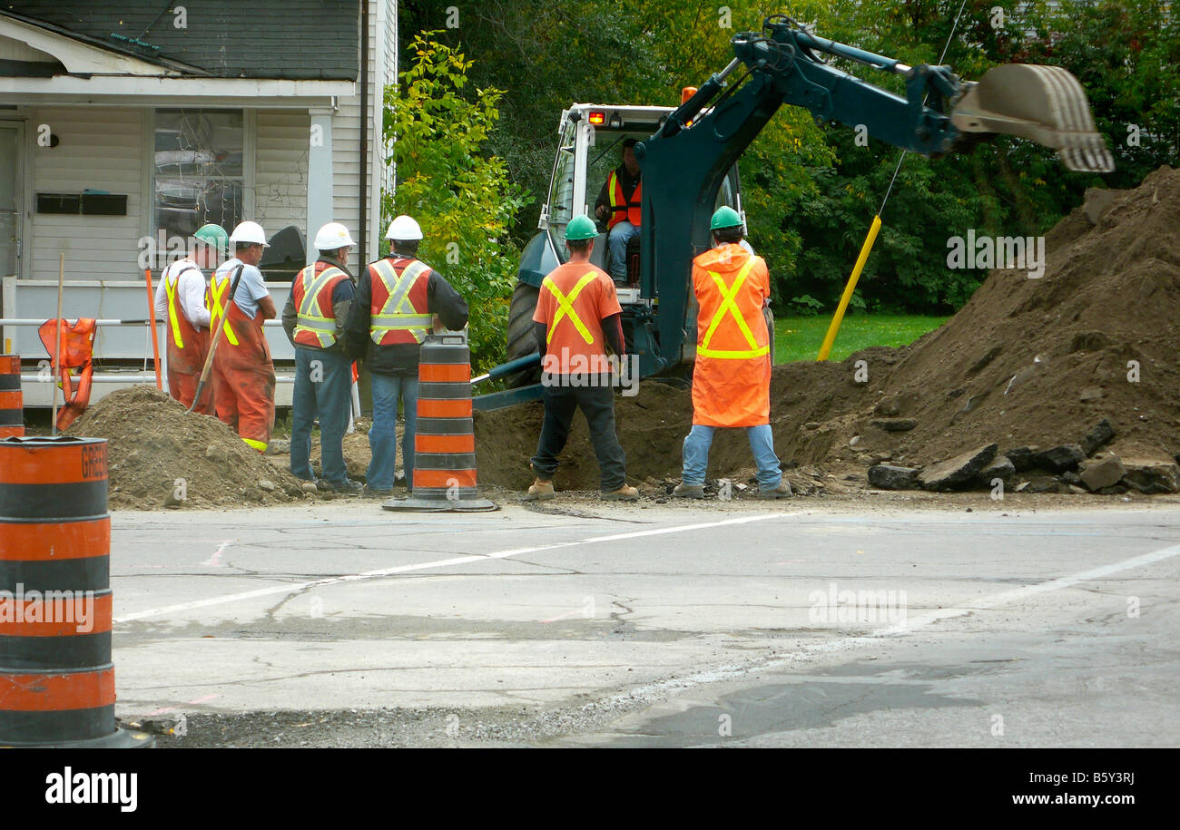 lazing-construction-workers-standing-around-stock-photo-alamy