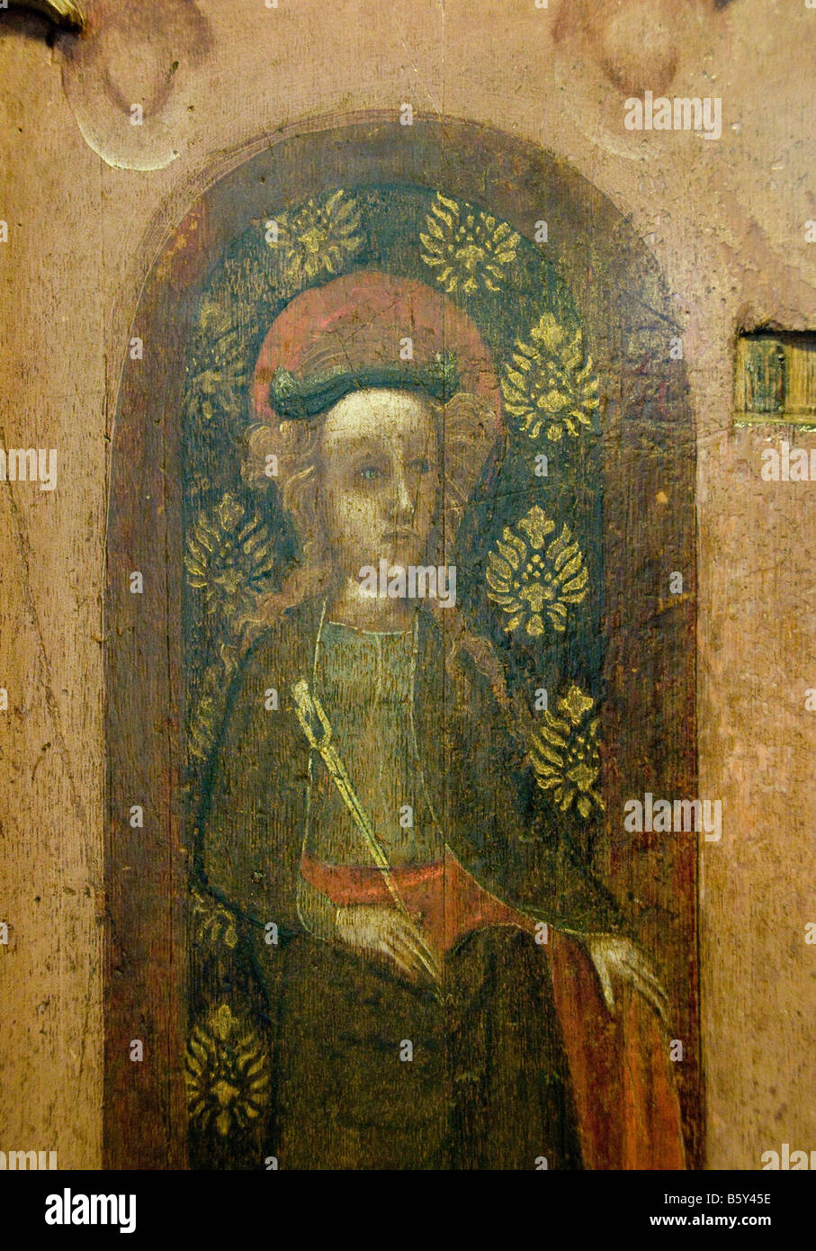 A painting depicting Saint Apollonia patroness of dentistry Stock Photo