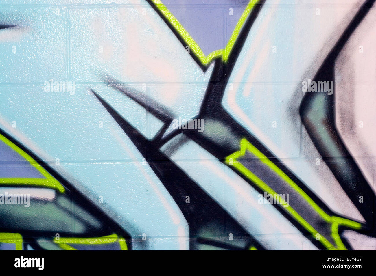 Colorful graffiti spray painted on a brick wall Makes a great ...