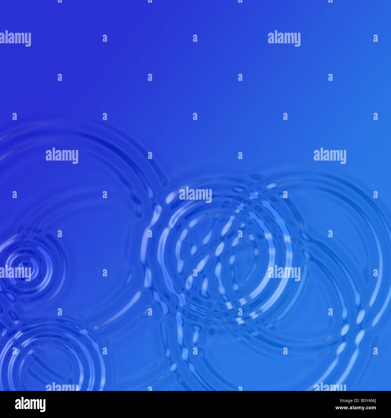 A blue water background with some rain drop ripples Stock Photo - Alamy