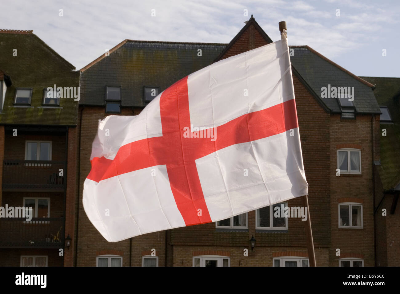 St Georges Cross English Flag European National Flags Stock Photo
