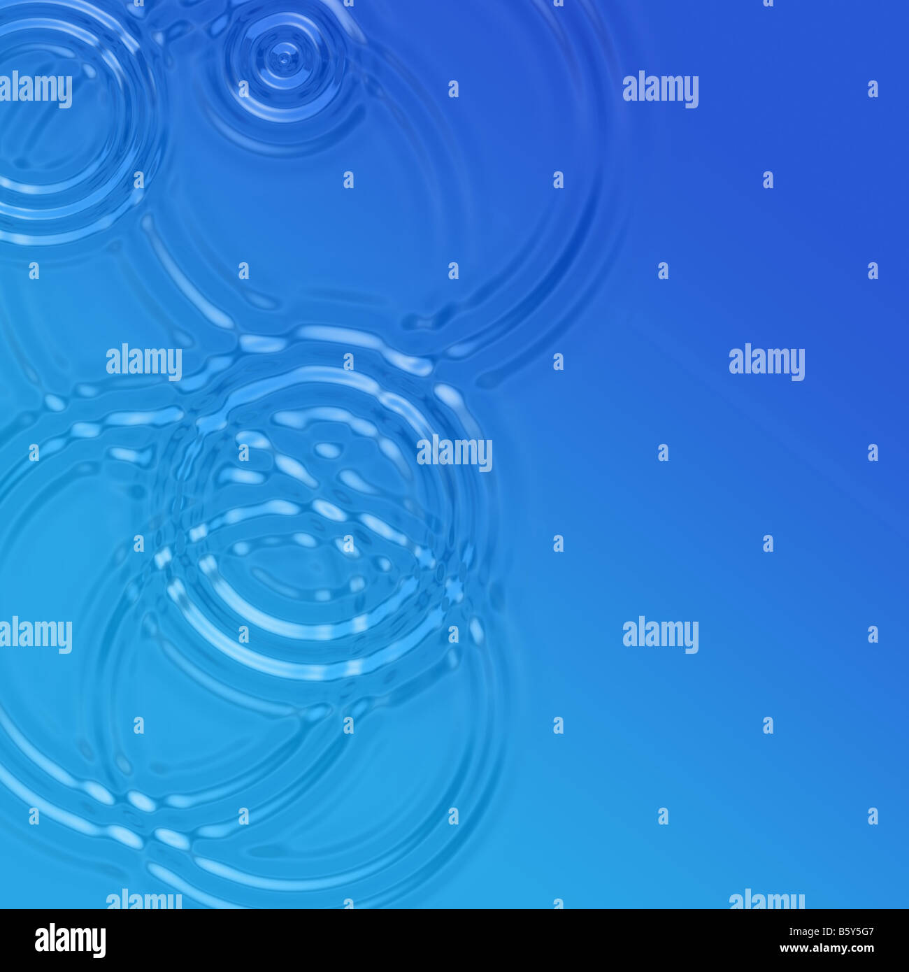 A blue water background with raindrop ripples Stock Photo - Alamy