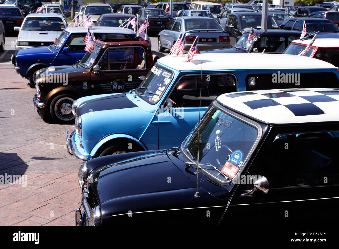 Mini cooper cars in Kuala Terengganu, Malaysia Stock Photo Alamy