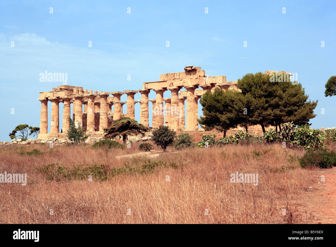 Selinunte, Eastern Hill, Temple E, Sicily Stock Photo - Alamy