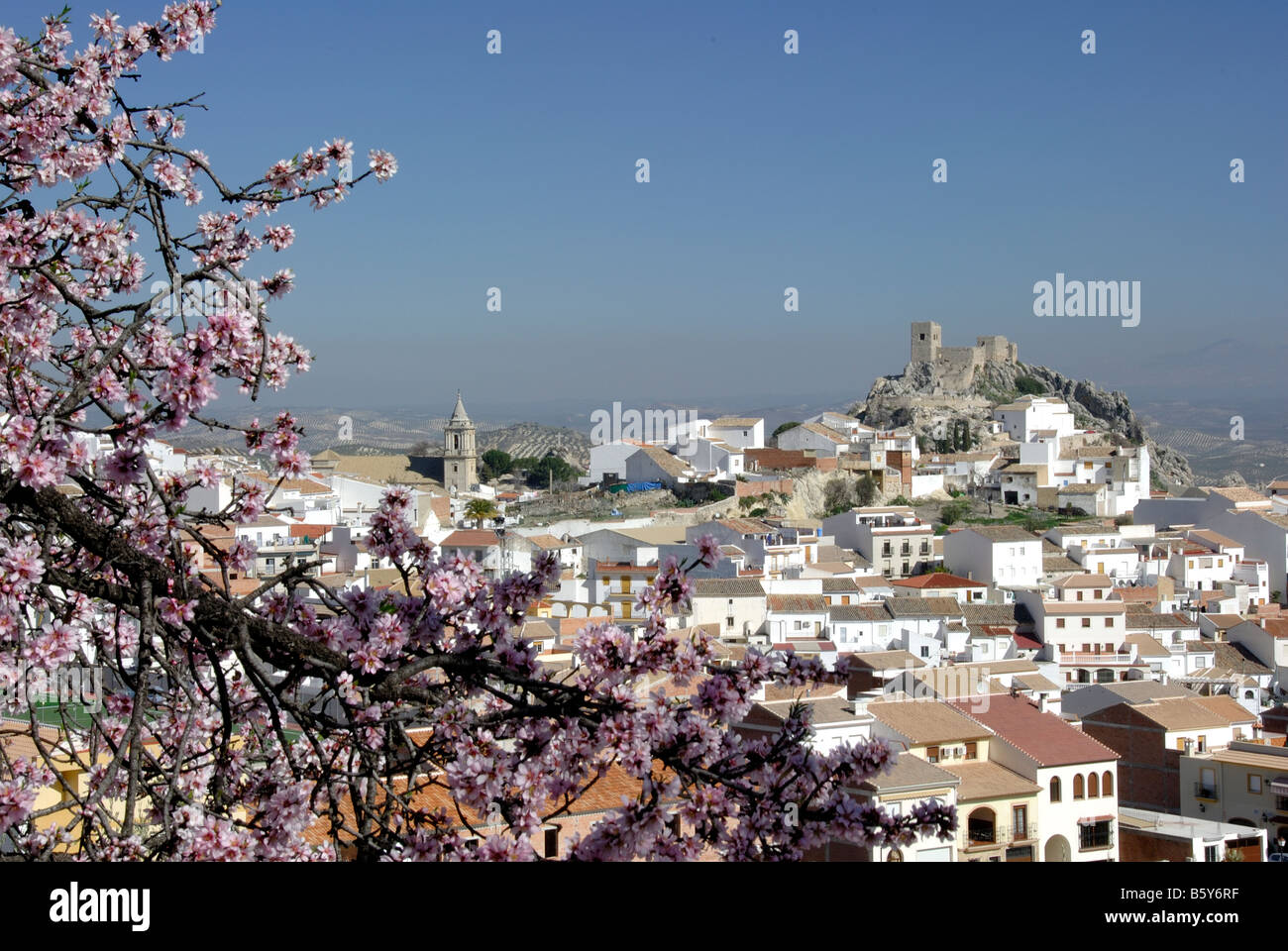 Luque village,white village 'Pueblo blanco' Cordoba Province, andalucia. Spain. Stock Photo