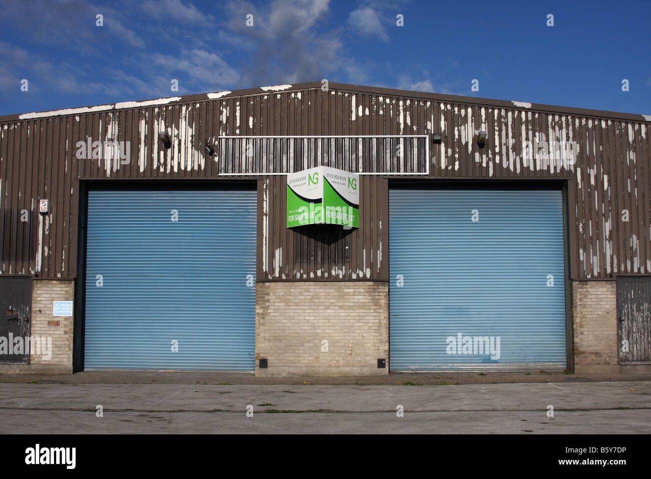 Commercial property to let on an industrial estate in the U.K Stock