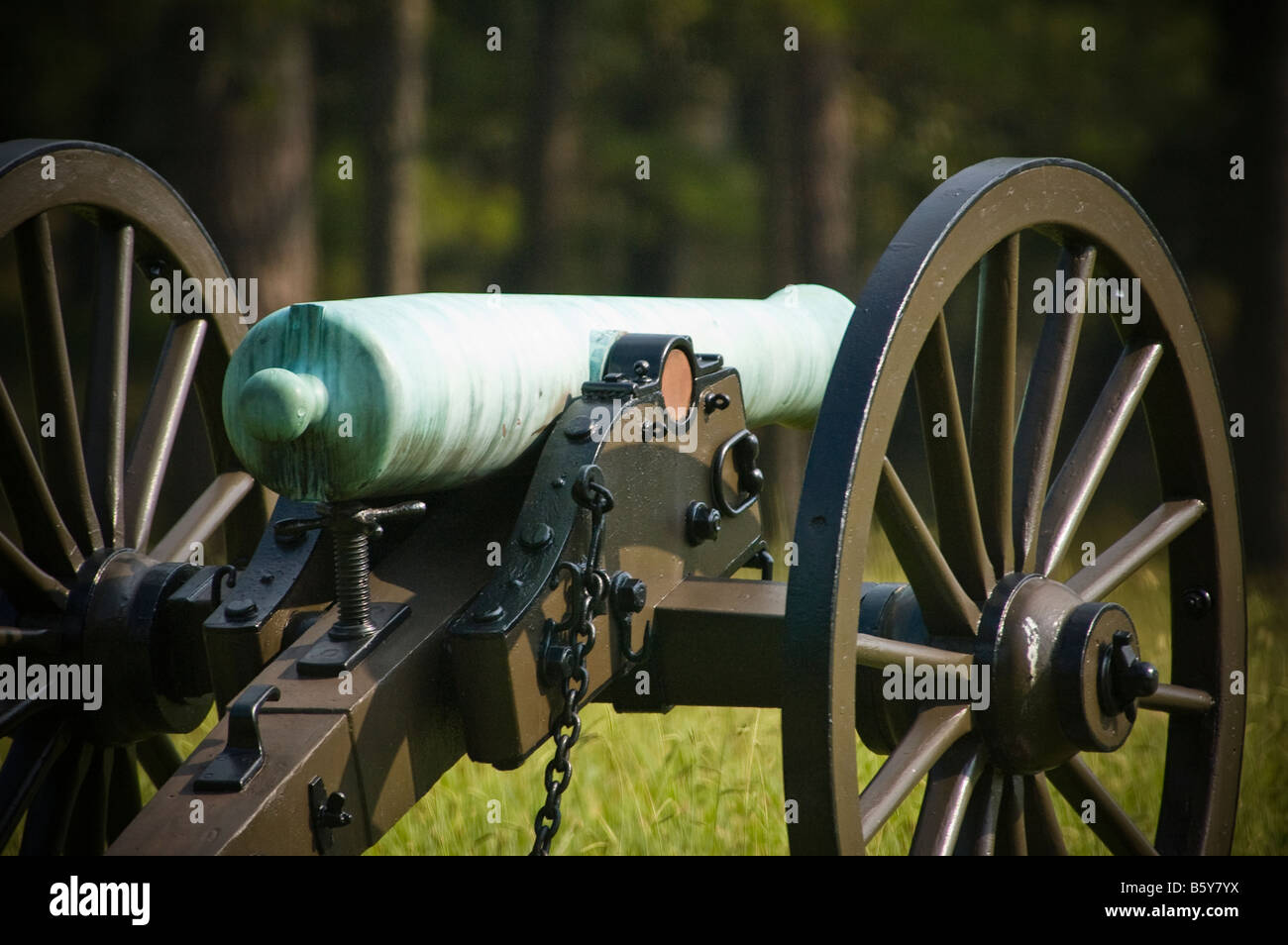 American Civil War, canon, Battle of Chickamauga, Chattanooga, Tennessee, Civil War Stock Photo
