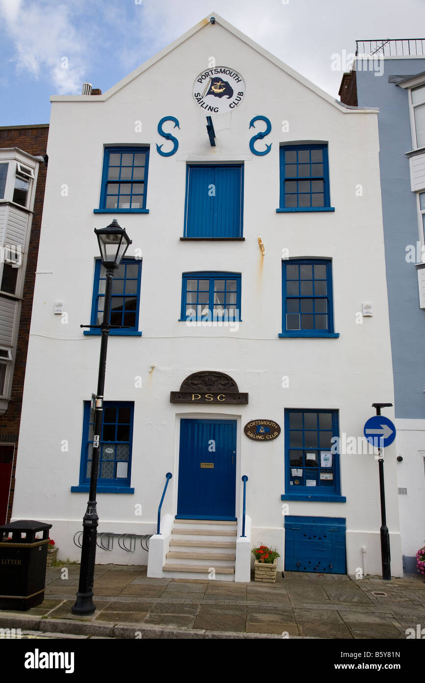 The Portsmouth Sailing Club HQ in Old Portsmouth, Hampshire, England. Stock Photo