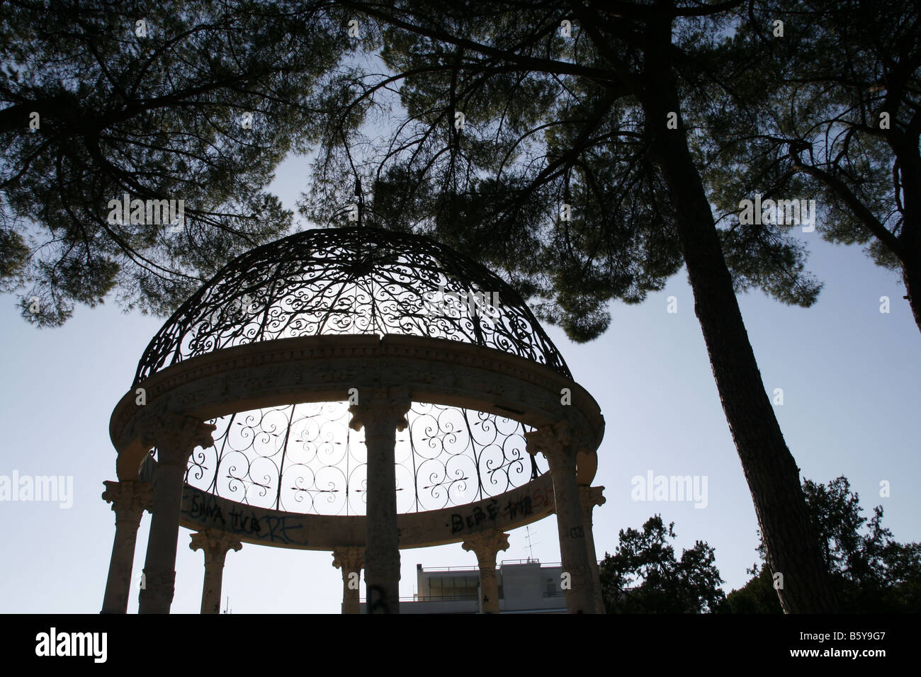 gazebo in villa sciarra park in rome italy Stock Photo Alamy