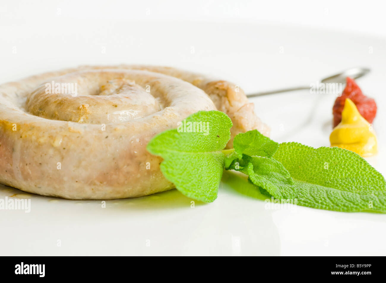 fried sausage curl Stock Photo Alamy