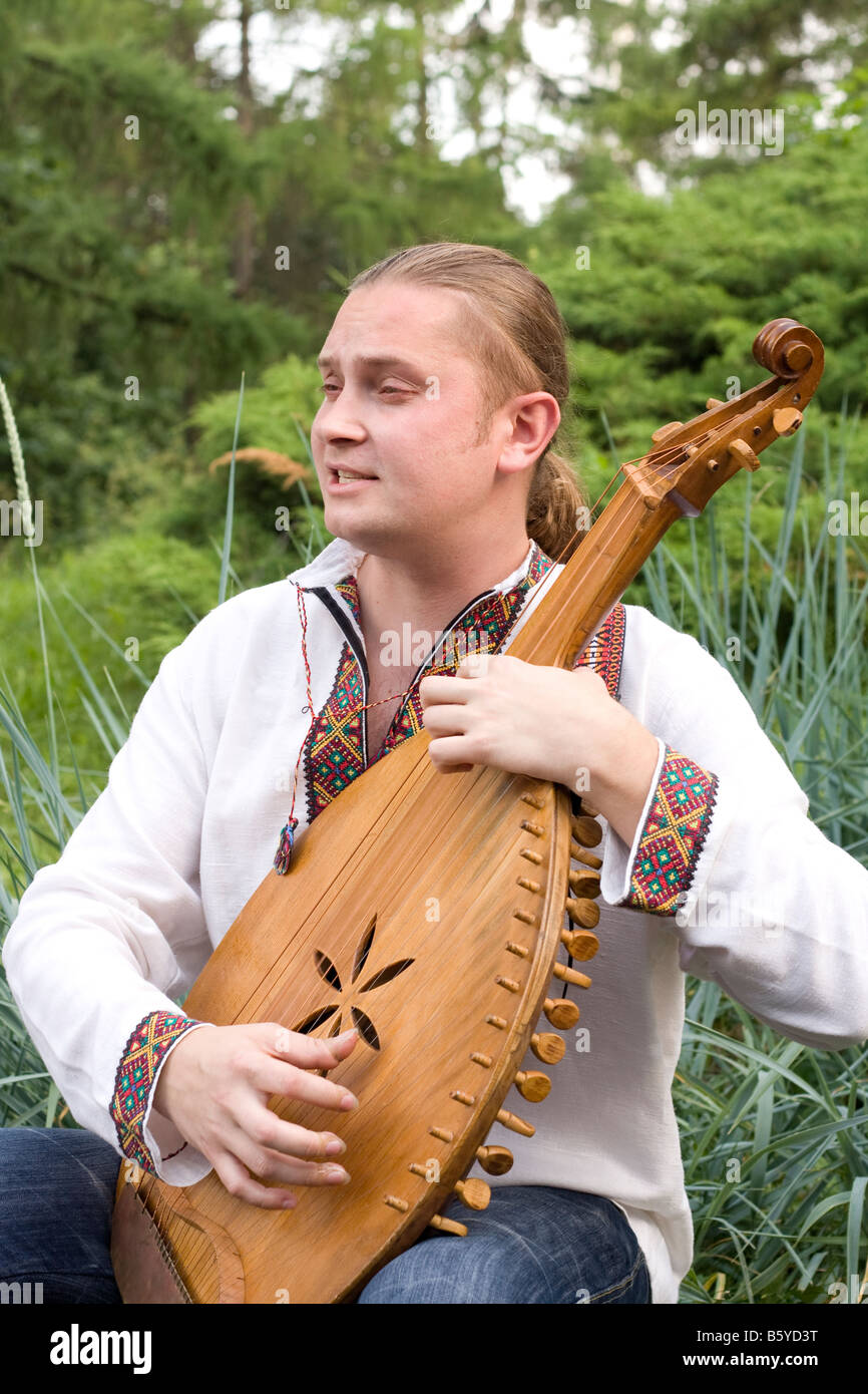 Ukrainian musician Stock Photo