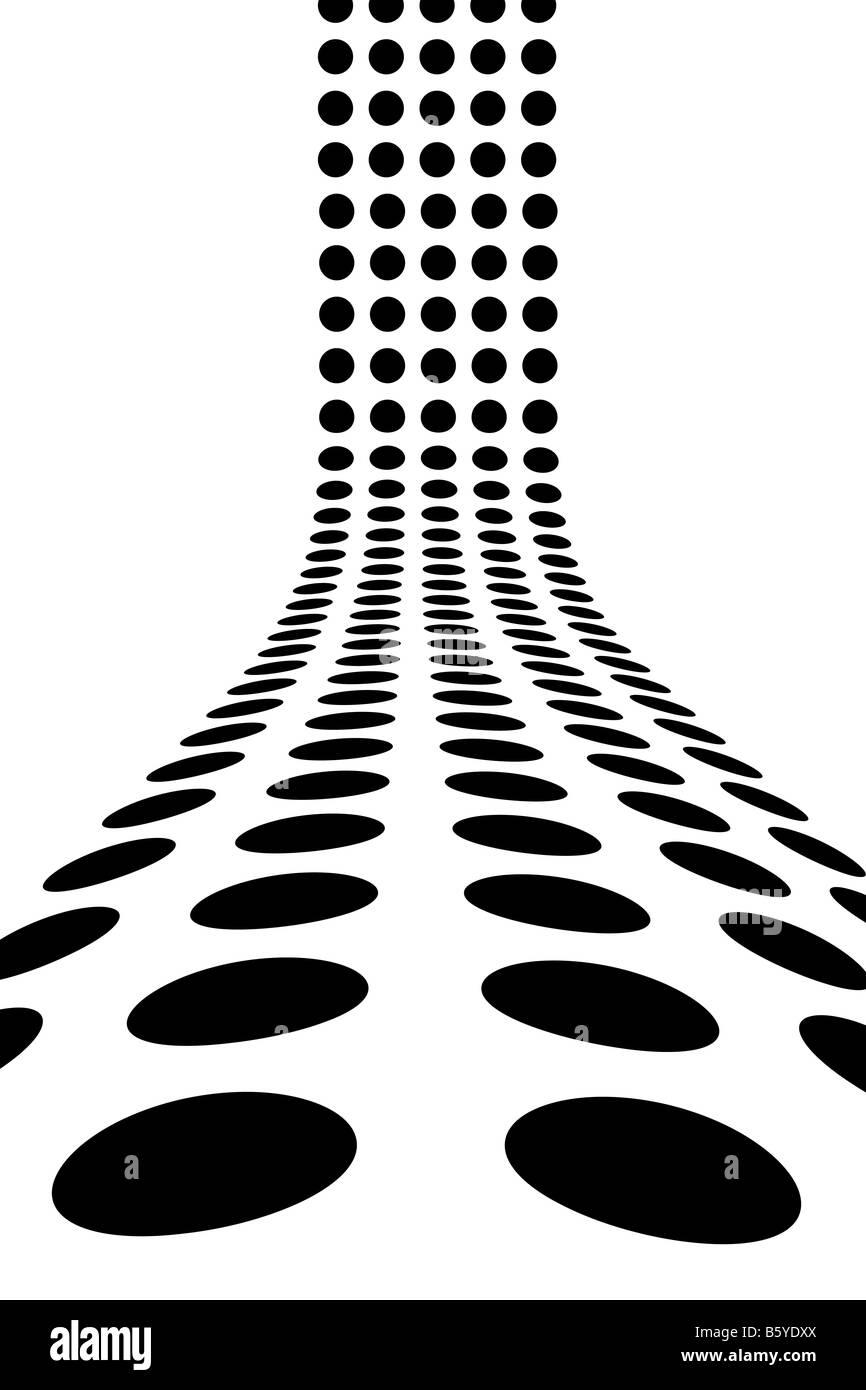 An abstract design template dots forming a 3d wall This makes a great background for advertising Stock Photo