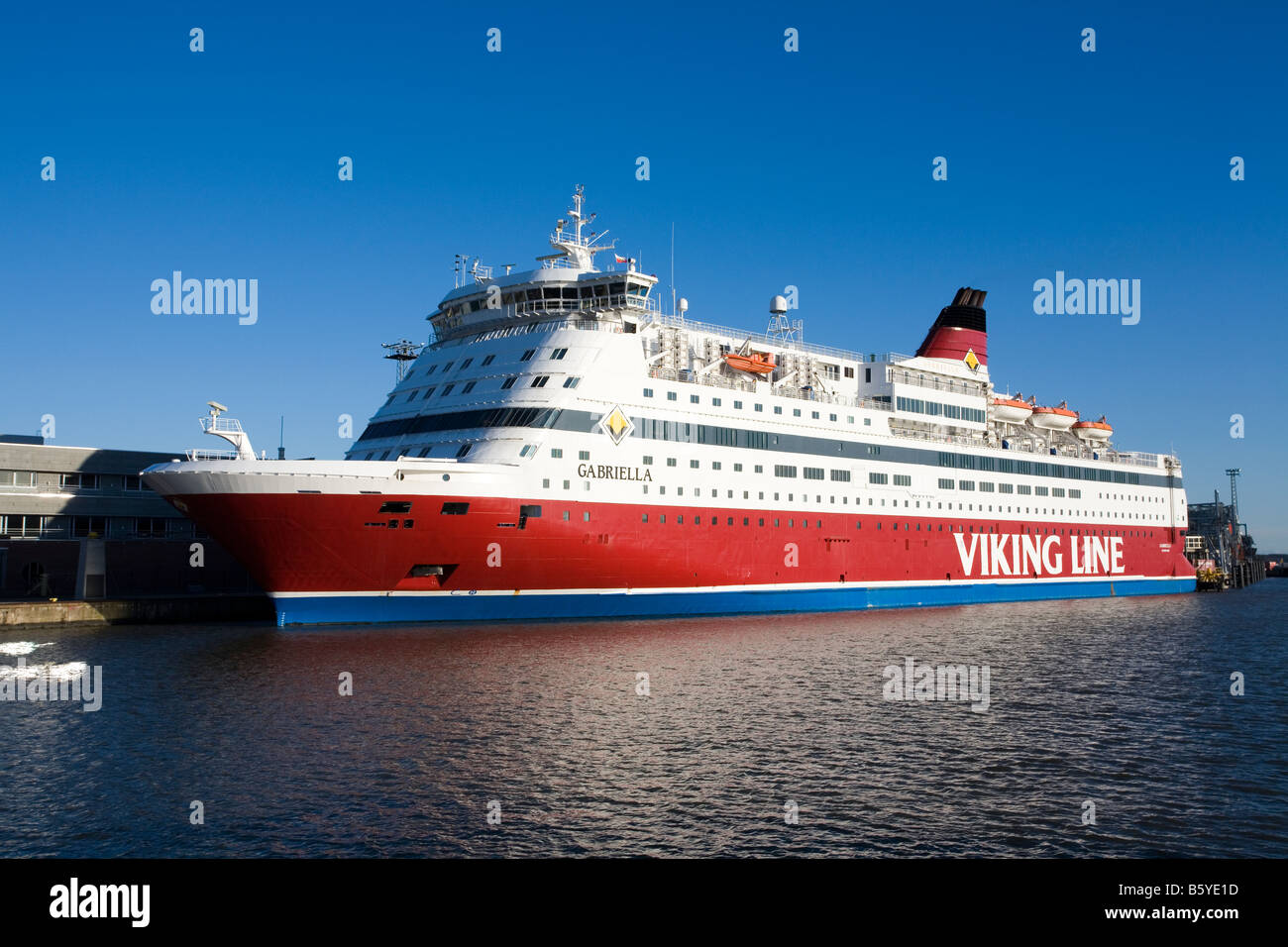 Viking Line Gabriella in harbour Helsinki Finland Stock Photo