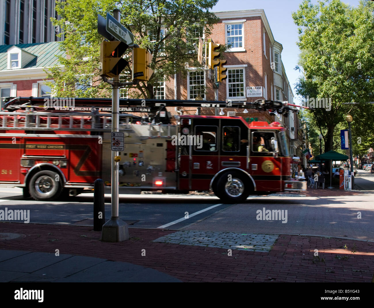 Fire truck rushing hi-res stock photography and images - Alamy