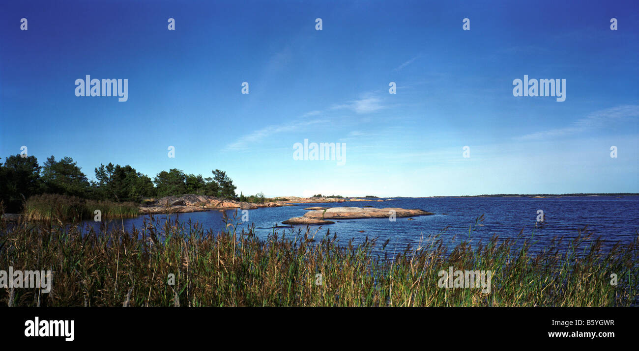 Gräsö, an island in Sweden, on a sunny day. Stock Photo