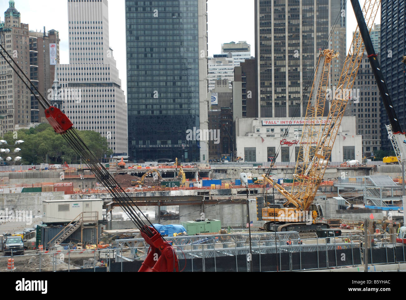 Ground Zero New York construction site for the Peace Tower Stock Photo