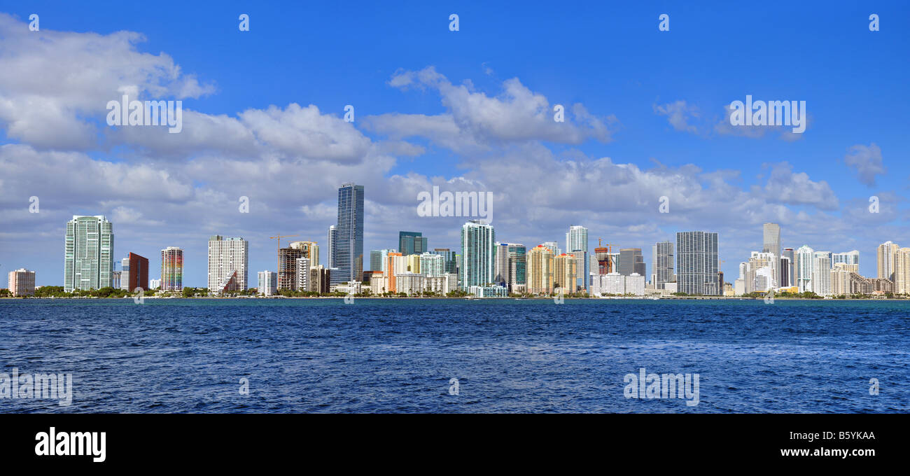 Miami skyline Stock Photo