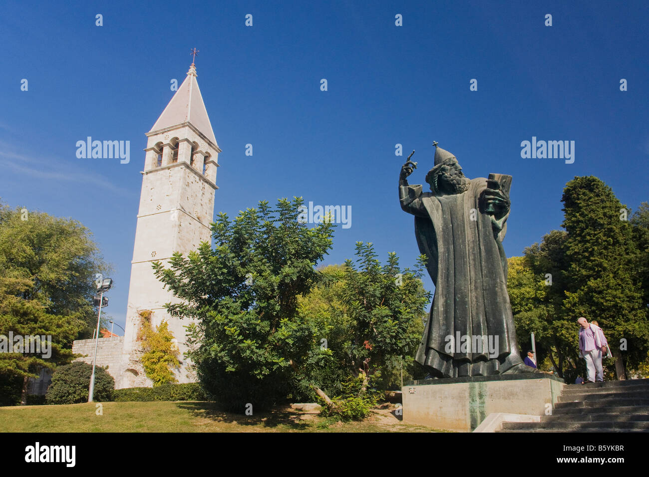 Monumental Sculpture of Bishop Grgur Ninski sculpture by Ivan Mestrovic 1929 Split Dalmatia Croatia Europe Stock Photo