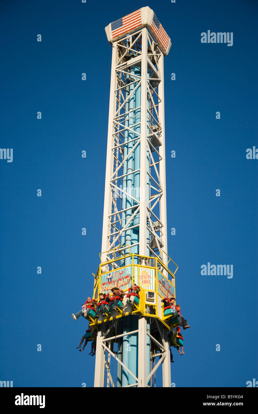 Double Shot 125 foot tower ride Santa Cruz Beach Boardwalk Santa