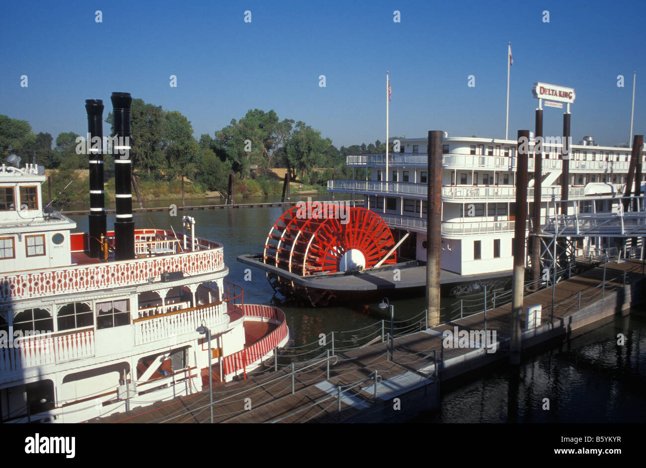 Old paddlesteamers, Old Sacramento Quarter, Sacramento, California