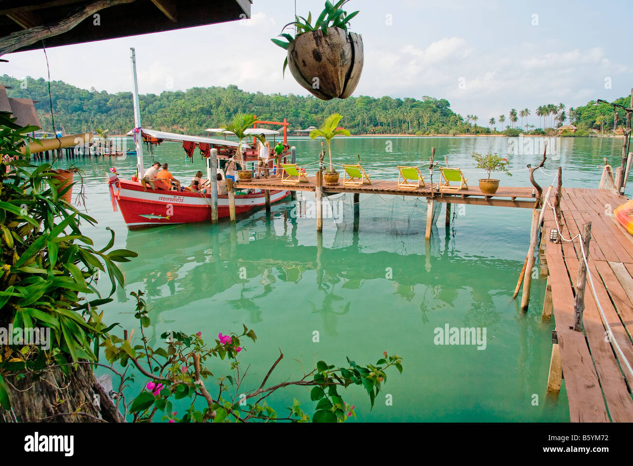 Asia Koh Chang catwalk steg thailand Stock Photo