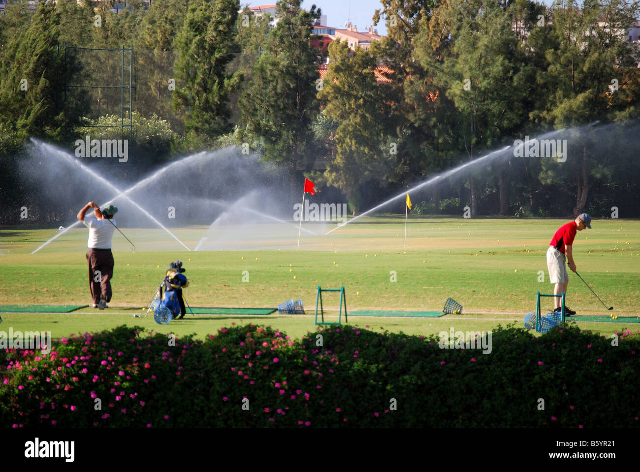 Practice range, Golf Las Americas, Playa de las Americas, Tenerife, Canary  Islands, Spain Stock Photo - Alamy