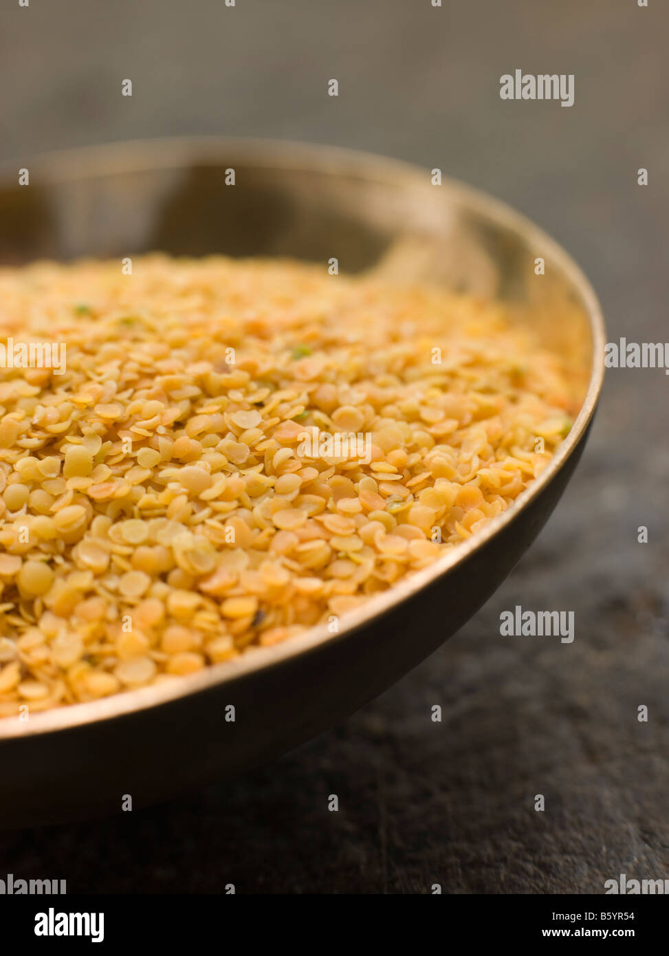 Dish of Split Yellow Mustard Seeds Stock Photo Alamy