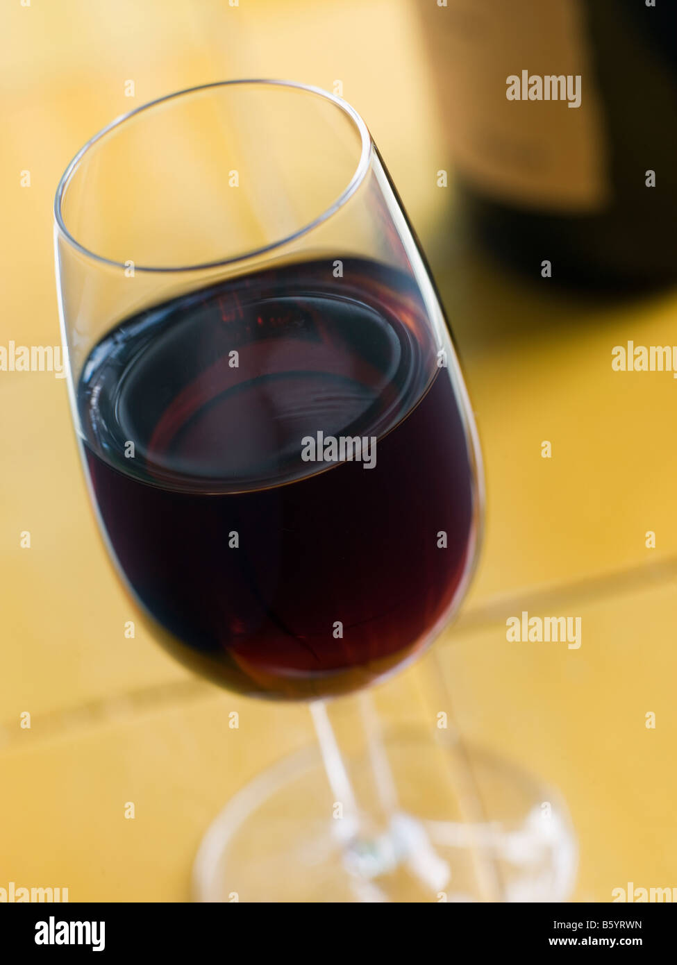 Glass of Sweet Sherry Stock Photo Alamy