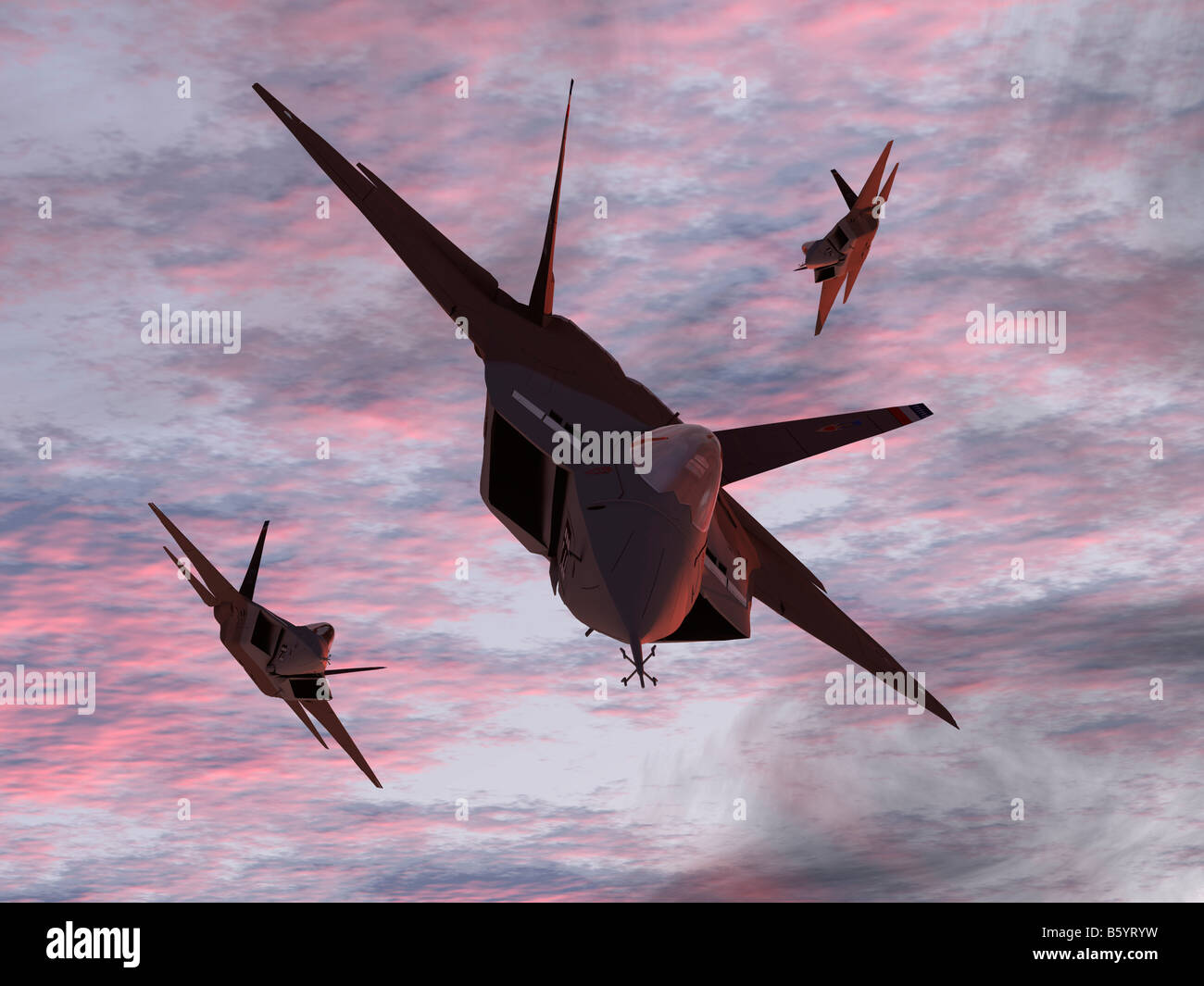 An American YF 22 Lightning Also Known As The F 22 Raptor Stock Photo ...