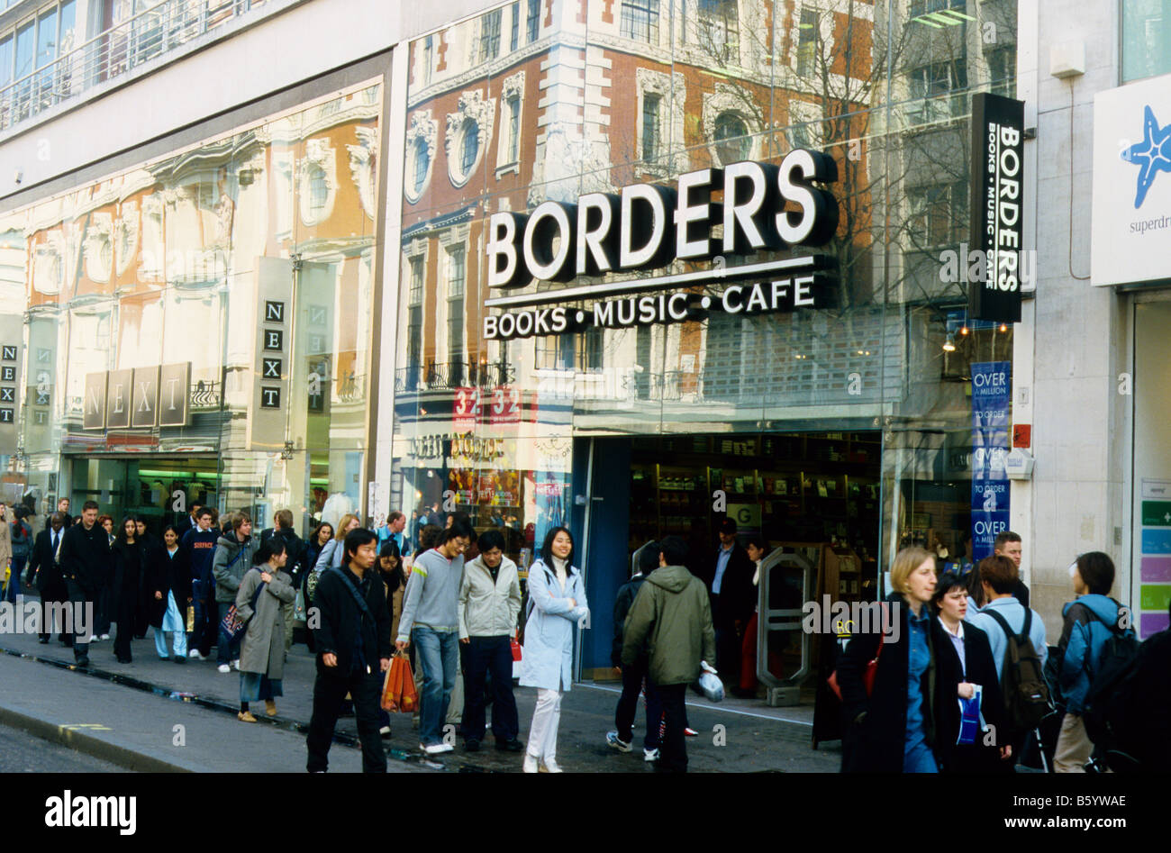 Borders Oxford Street; London W1 Stock Photo Alamy