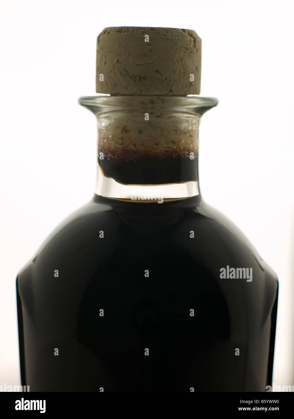 Bottle Of Blasamic Vinegar Stock Photo