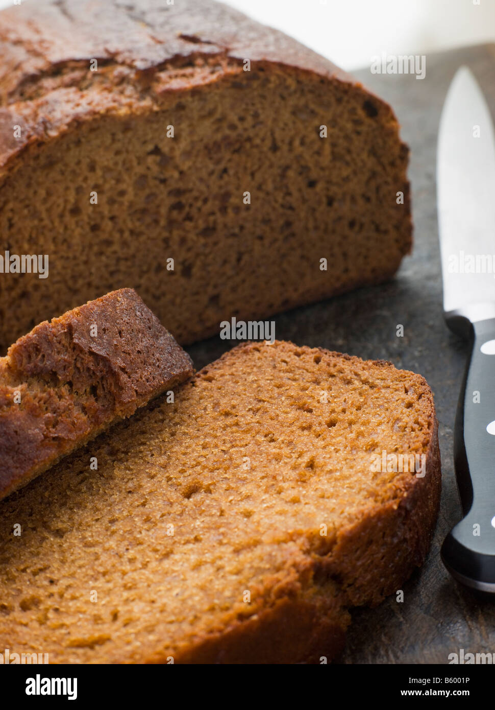 Sliced Loaf of Parkin Stock Photo