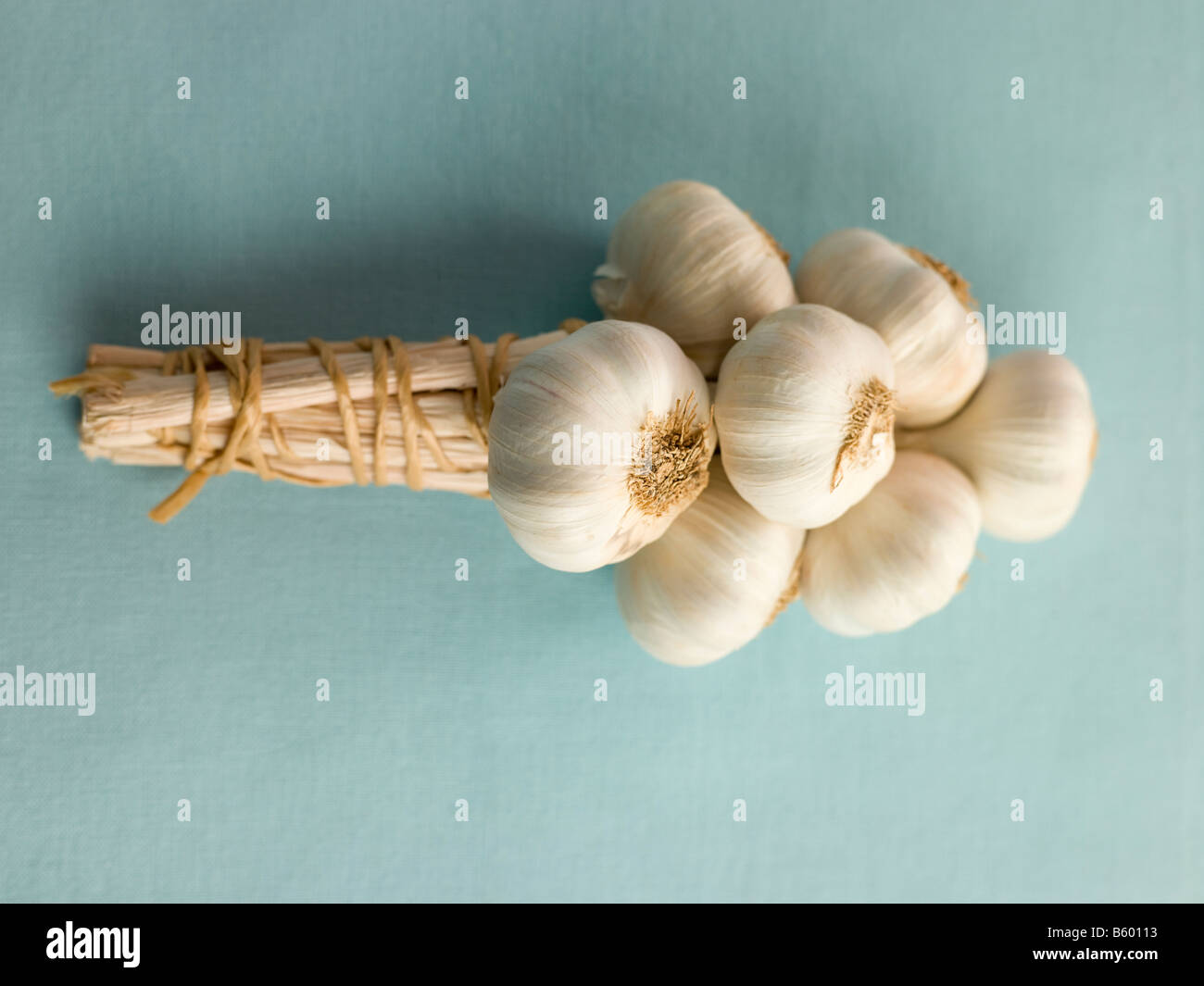Bulbs of Garlic Overhead Stock Photo Alamy