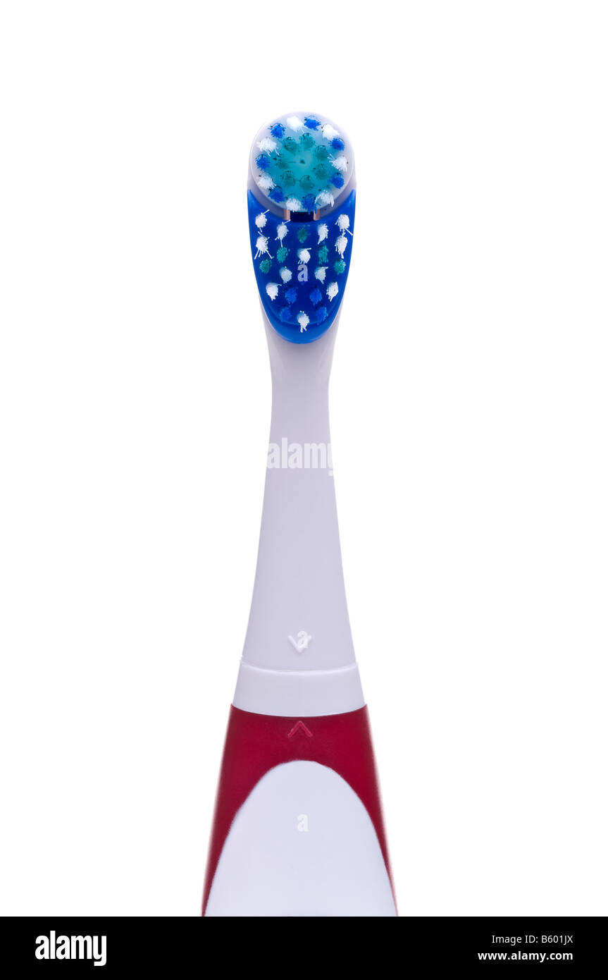 Electric toothbrush on a white background Stock Photo - Alamy