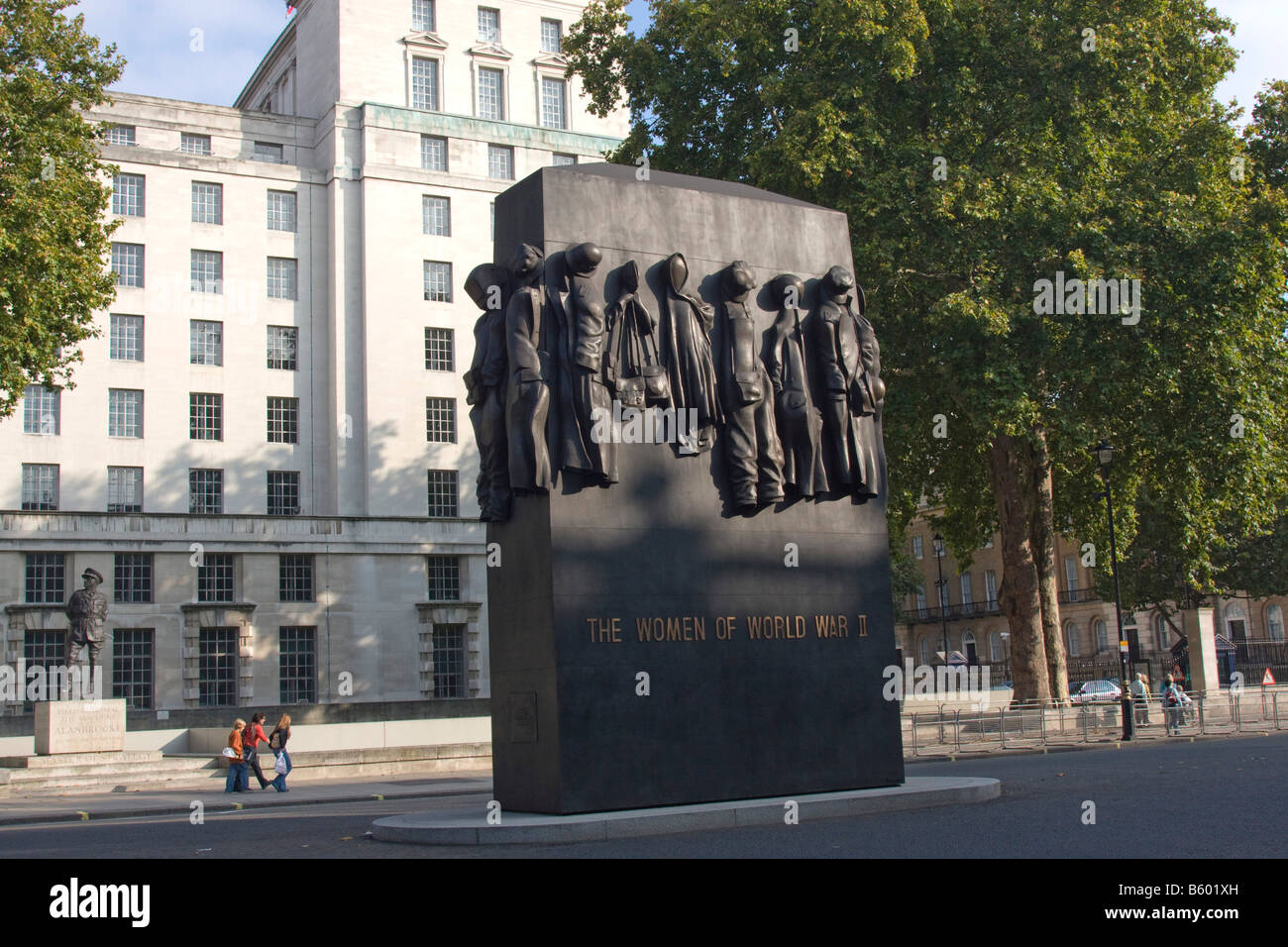 The Women of World War II two memorial in Whitehall London GB UK Stock ...