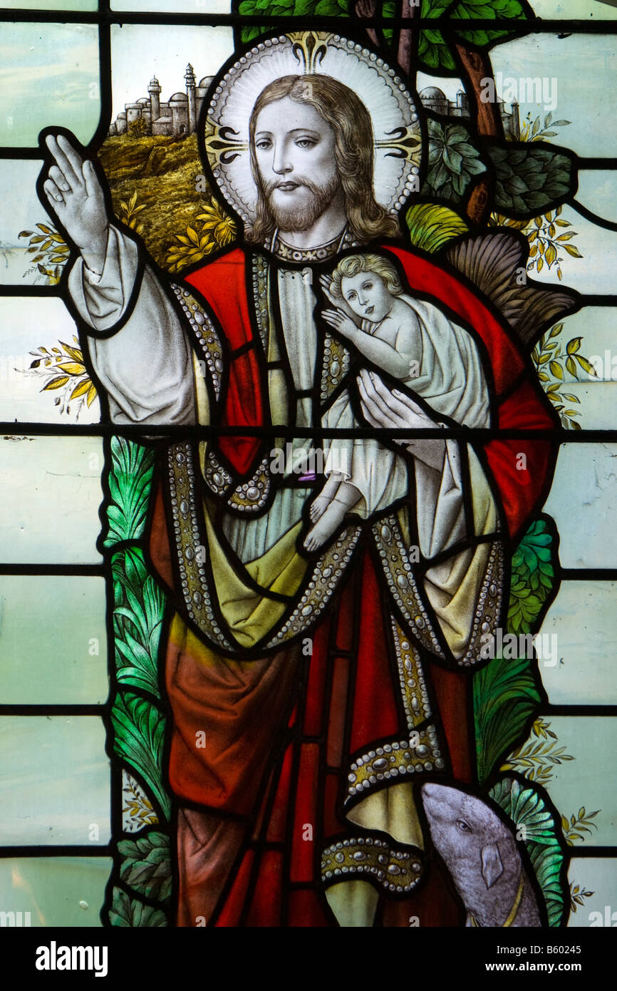 Stained Glass church window Stock Photo - Alamy