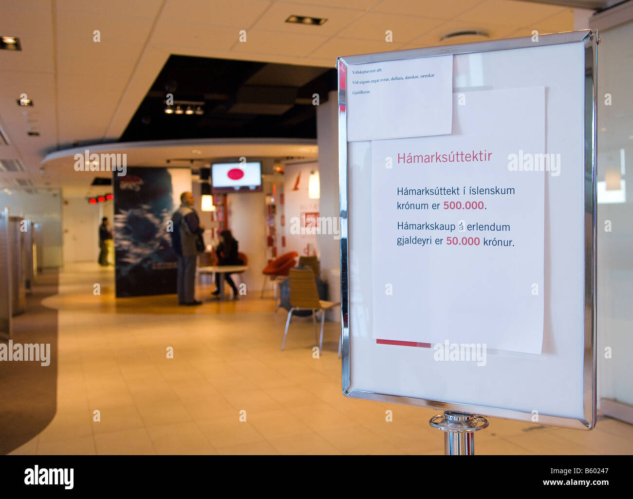 Financial crisis in Iceland Stock Photo Alamy