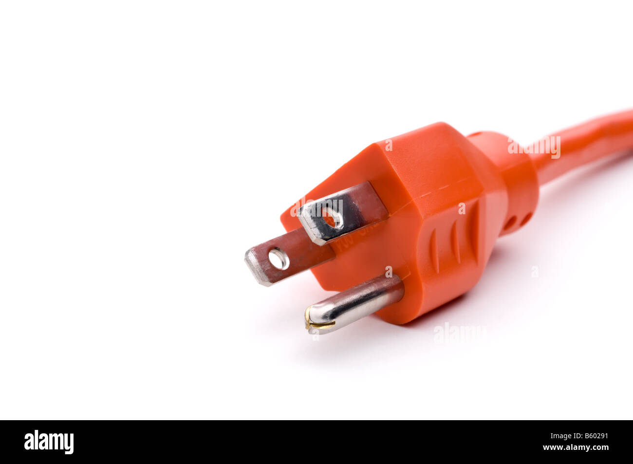 Orange power extension cord Stock Photo Alamy
