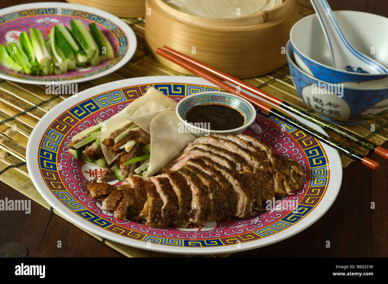 Crispy aromatic duck Chinese Food Stock Photo - Alamy
