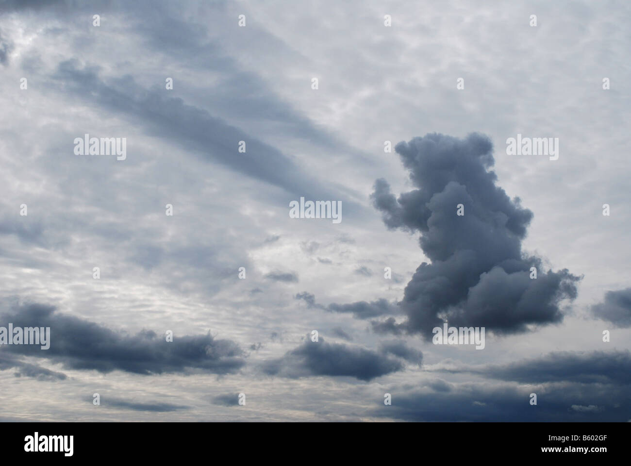 Unusual and spectacular cloud formation Stock Photo