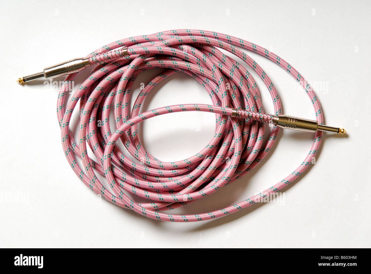 Guitar 1/4 jack lead Stock Photo Alamy