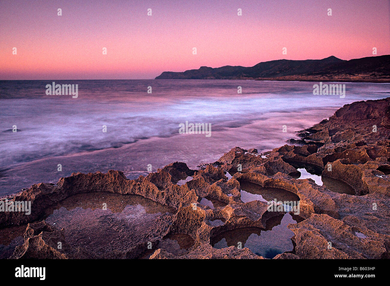 The wildness of Argentiera coast near Alghero Sardinia Italy Stock Photo