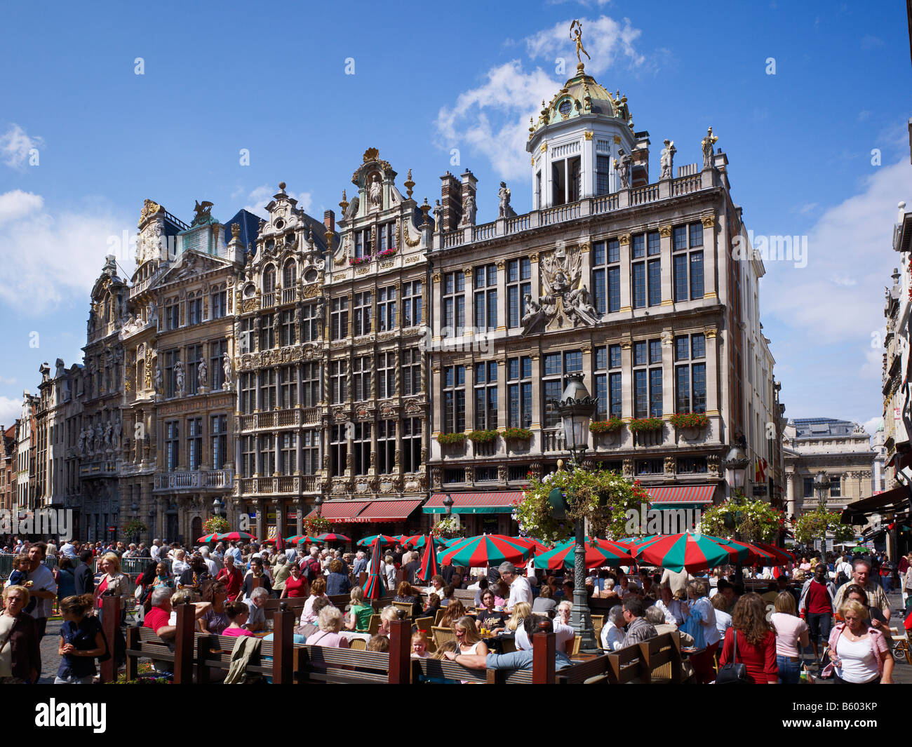 historical buildings on Grand Place, Brussels, Brabant, Belgium Stock Photo Alamy