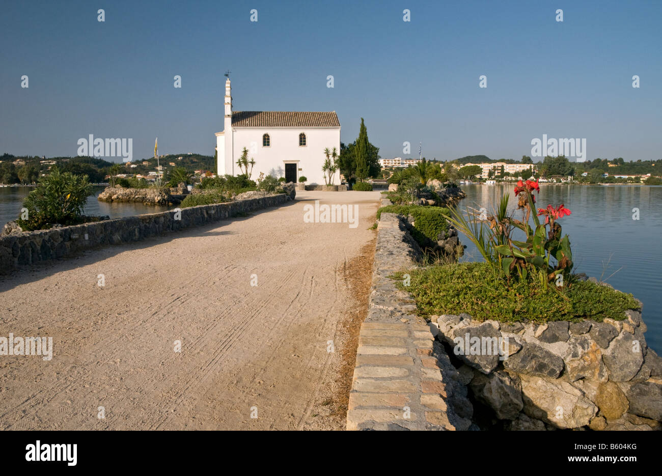 Holy Church of Ipapandi, Gouvia, Corfu Greece, Europe Stock Photo