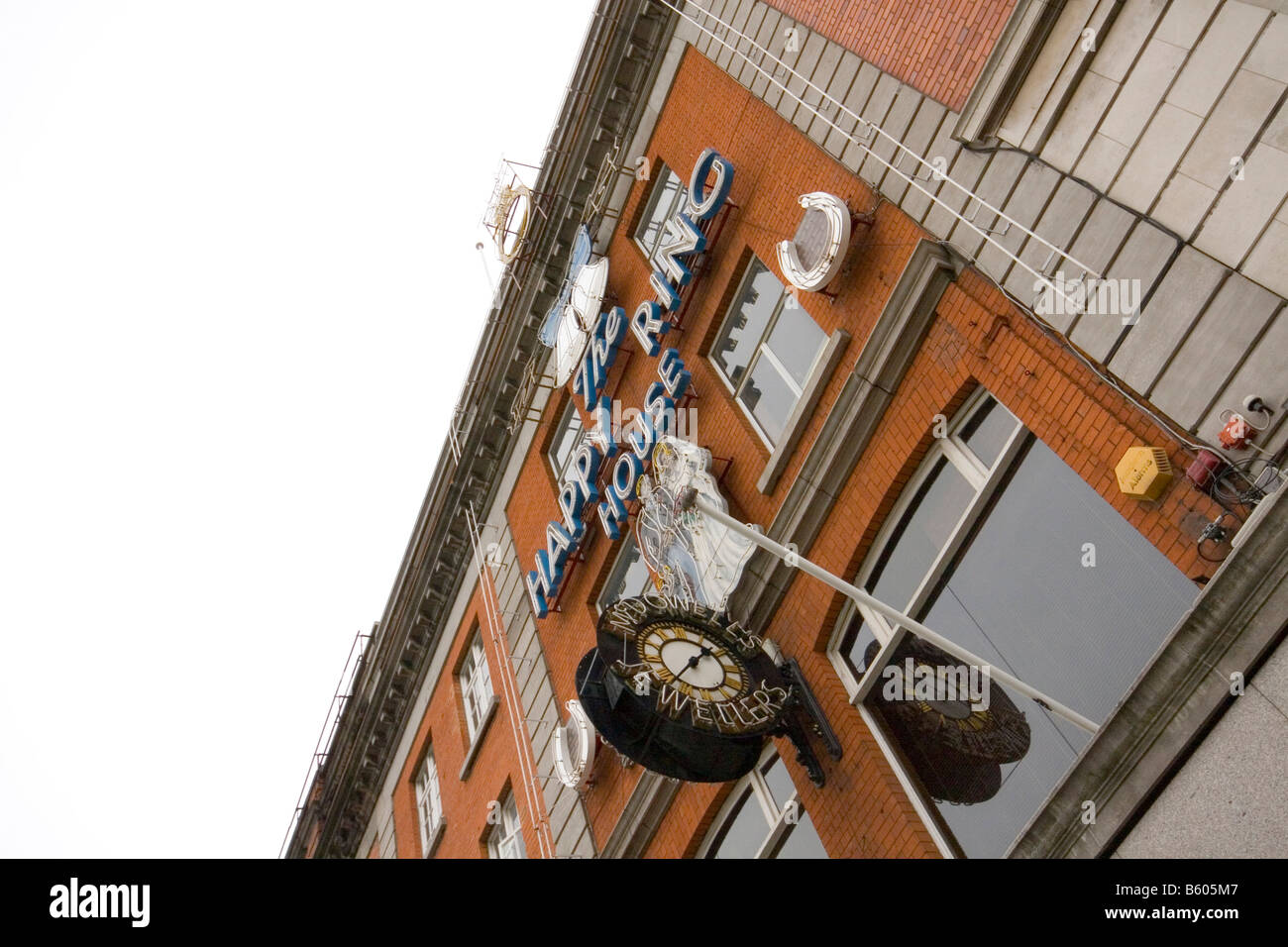 The Happy Ring House McDowells Jewellers neon sign with wedding couple