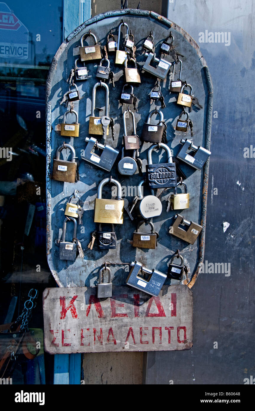 Locks safety keys lock key Athens Greek Greece Stock Photo Alamy