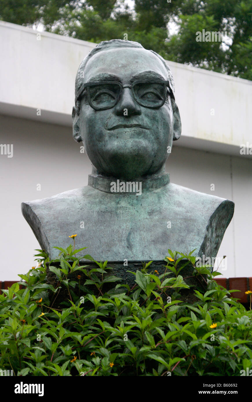 Bust of Archbishop Oscar Romero, San Salvador, El Salvador Stock Photo