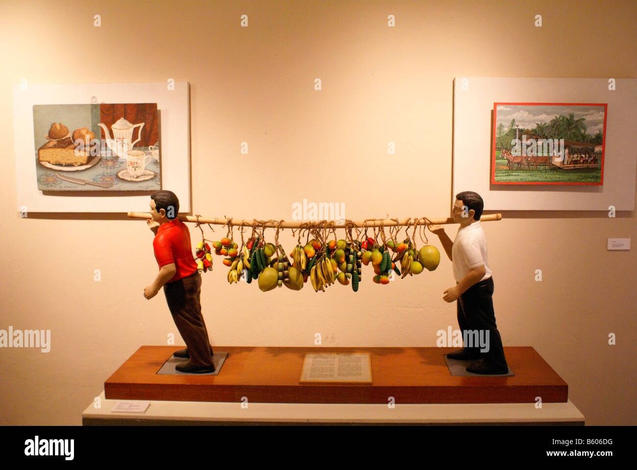 Contemporary folk art in the Museo de Arte Popular or Museum of Popular Art in San Salvador, El Salvador Stock Photo