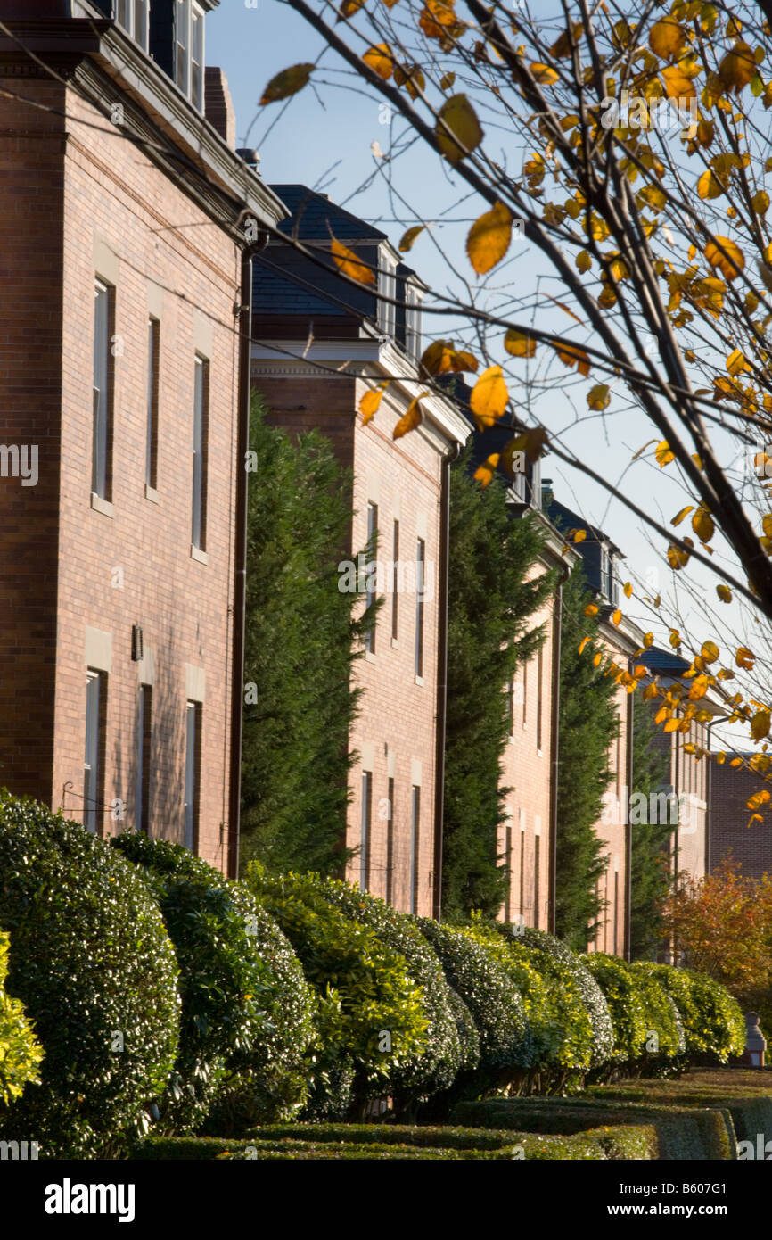 Marine Barracks Row Capitol Hill neighborhood Washington D.C Stock