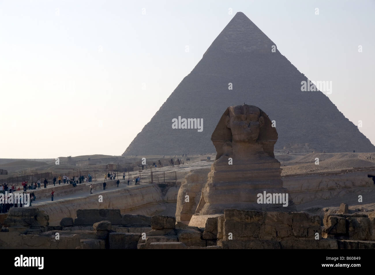 The Great Sphinx of Giza and the Pyramid, Egypt Stock Photo - Alamy